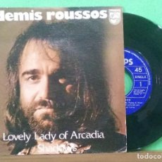 Discos de vinilo: DEMIS ROUSSOS - LOVELY LADY OS ARCADIA - SINGLE- ESTADO BUENO-LIMPIO ,CON ALCOHOL ISOPROPÍLICO. Lote 225361195