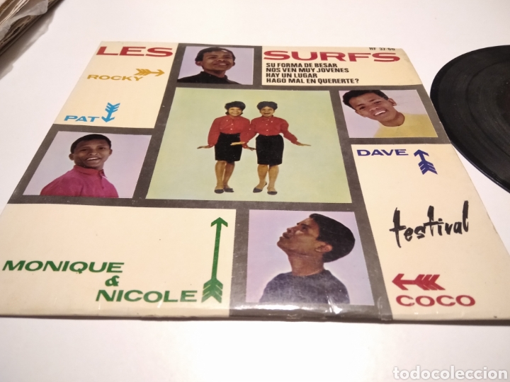 Discos de vinilo: Les surfs, su forma de besar - Foto 1
