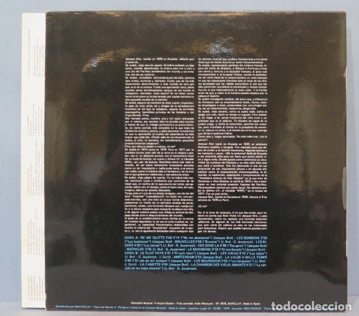 Discos de vinilo: LP. SOLO HUBO UN JAQUES BREL - Foto 2