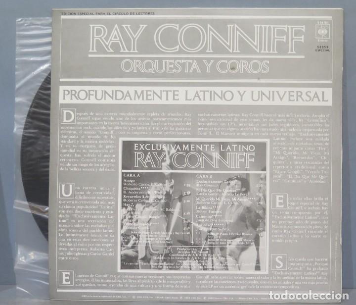 Discos de vinilo: LP. RAY CONNIFF. EXCLUSIVAMENTE LATINO - Foto 2
