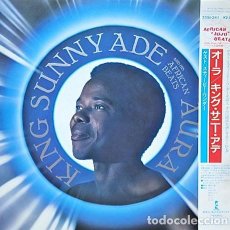 Discos de vinilo: LP JAPON KING SUNNY ADÉ AND HIS AFRICAN BEATS - AURA. Lote 225576410