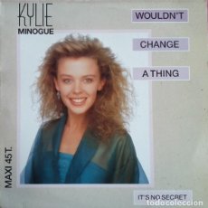 Discos de vinilo: KYLIE MINOGUE - WOULDN'T CHANGE A THING - MAXI SINGLE HOLLAND 1989. Lote 225608530