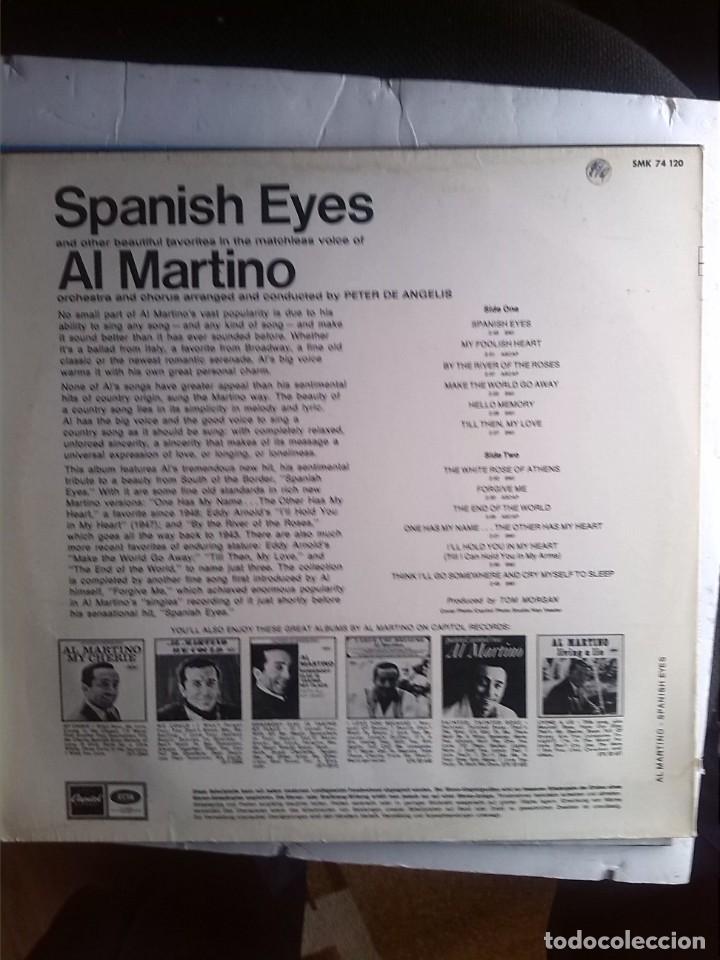 Discos de vinilo: AL MARTINO SPANISH EYES - Foto 2