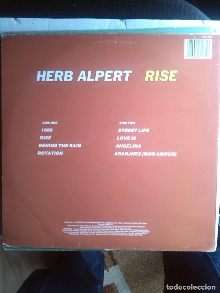 Discos de vinilo: HERB ALPERT RISE 1979 - Foto 2