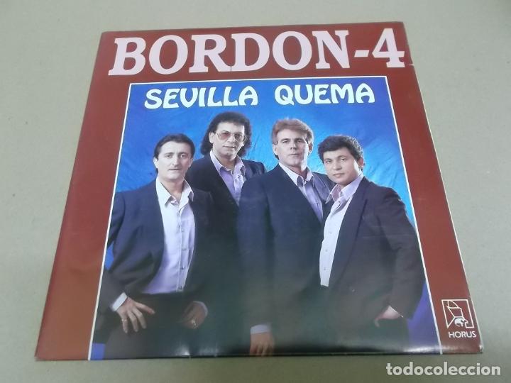 Discos de vinilo: BORDON 4 (SINGLE) SEVILLA QUEMA A&Ntilde;O 1992 - Foto 1