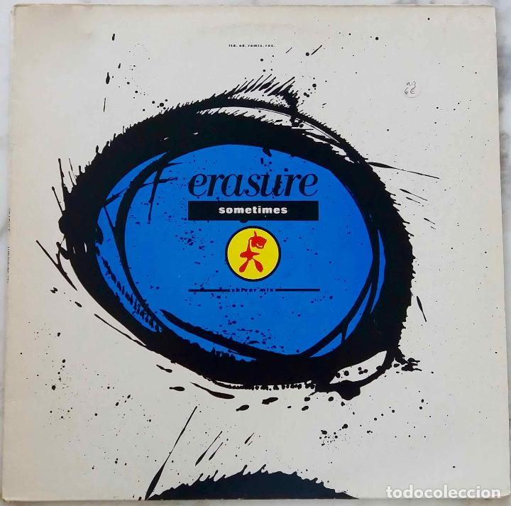 Discos de vinilo: ERASURE, SOMETIMES. MAXI SINGLE UK MUTE 3 TEMAS - Foto 1