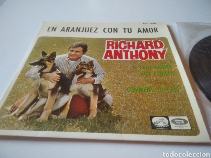 Discos de vinilo: Richard Anthony, en Aranjuez con tu amor - Foto 1