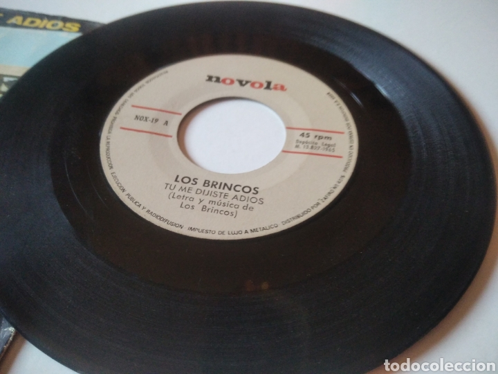 Discos de vinilo: Singles LOS BRINCOS, eres t&uacute; - Foto 4