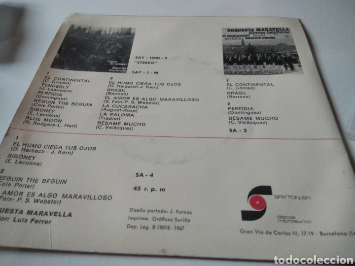 Discos de vinilo: Single orquesta maravella - Foto 3