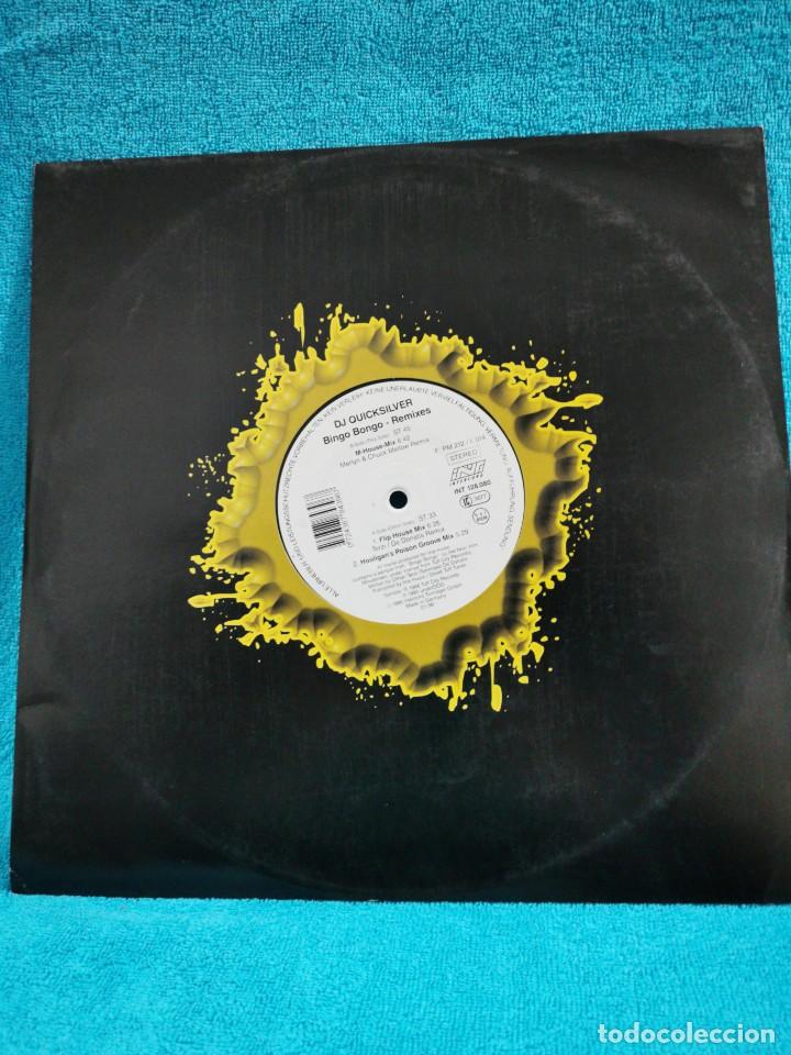 Discos de vinilo: DJ Quicksilver - Bingo Bongo Remixes 12&rdquo; - Foto 1