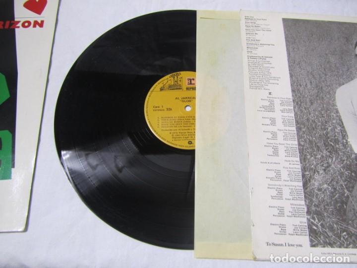 Discos de vinilo: 2 LPs vinilo Al Jarreau Hearth Horizon - Foto 4