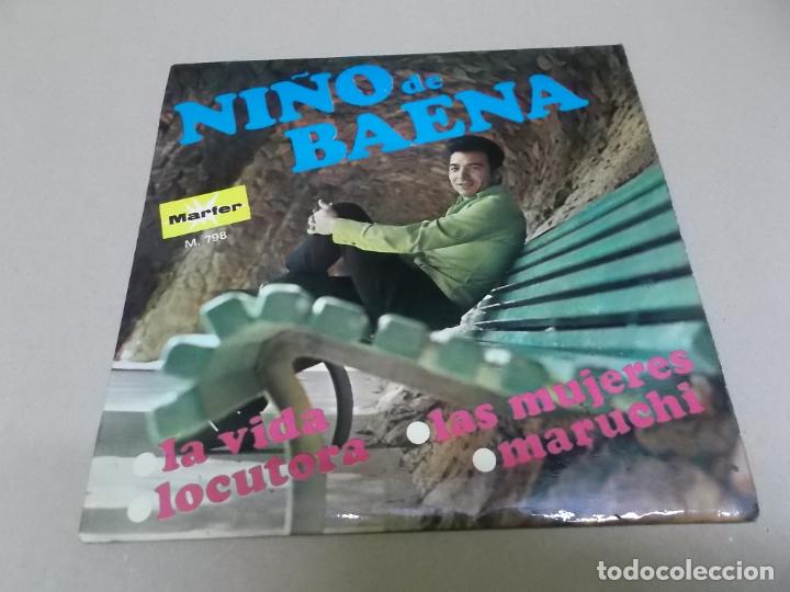Disques de vinyle: NI&Ntilde;O DE BAENA (EP) LOCUTORA A&Ntilde;O 1972
