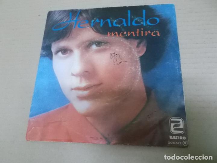 Discos de vinilo: HERNALDO (SINGLE) MENTIRA A&Ntilde;O 1981 - PROMOCIONAL - Foto 1