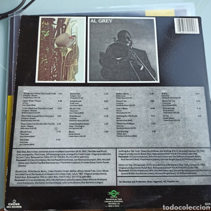 Discos de vinilo: Al Grey - Basic Grey (Chess - GCH 2-6030, 2xLP, Italy, 1976) - Foto 2