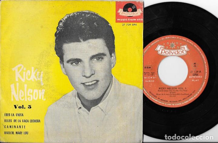 Discos de vinilo: RICKY NELSON EP ERE LA UNICA ESPA&Ntilde;A POLYDOR 1961 - Foto 1