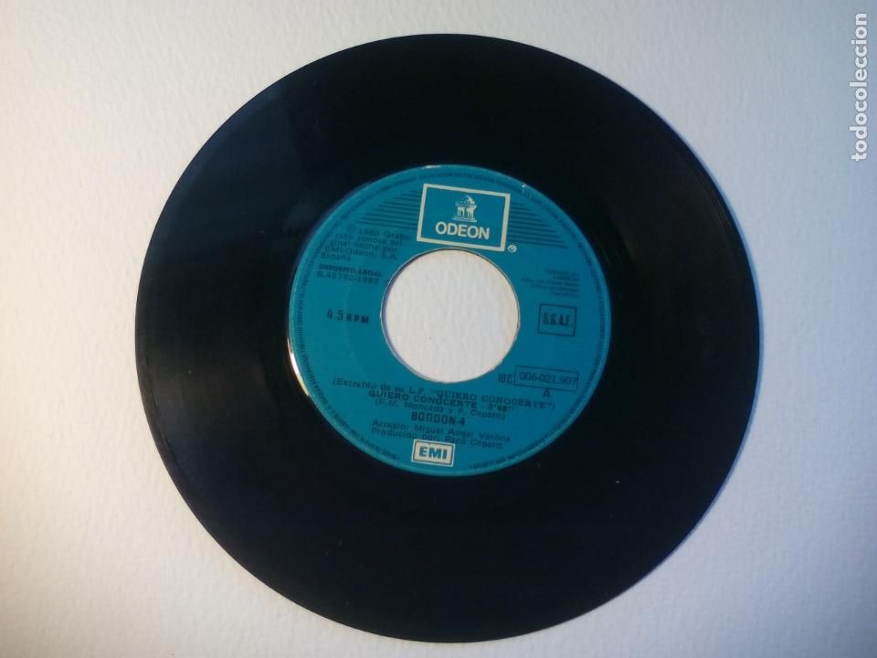 Discos de vinilo: BORDON 4 QUIERO CONOCERTE. SINGLE 192. 42792. - Foto 1