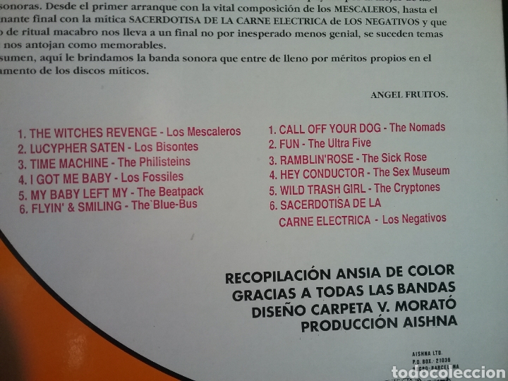Discos de vinilo: HIPNOSIS 1991 LA ISLA DE LA TORTUGA RECORDS - Foto 3