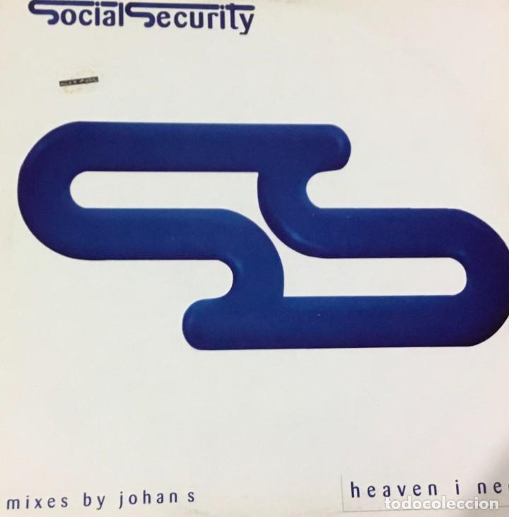 Discos de vinilo: SOCIAL SECURITY - HEAVEN I NEED - Foto 1