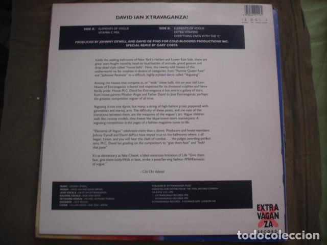 Discos de vinilo: David Ian Elements Of Vogue - Foto 2
