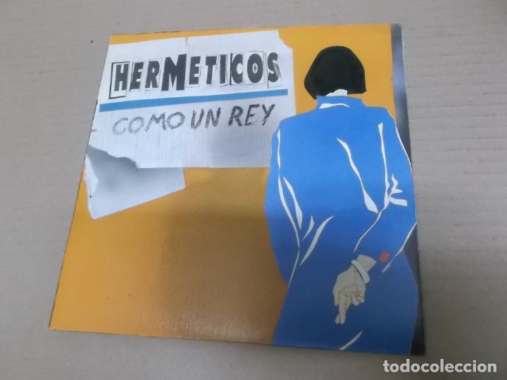 Discos de vinilo: LOS HERMETICOS (SINGLE) COMO UN REY A&Ntilde;O 1989 - Foto 1