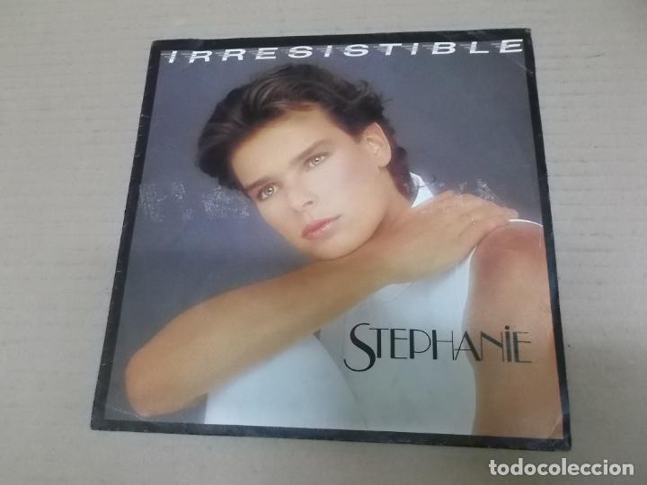 Discos de vinilo: STEPHANIE (SINGLE) IRRESISTIBLE A&Ntilde;O 1986 - Foto 1