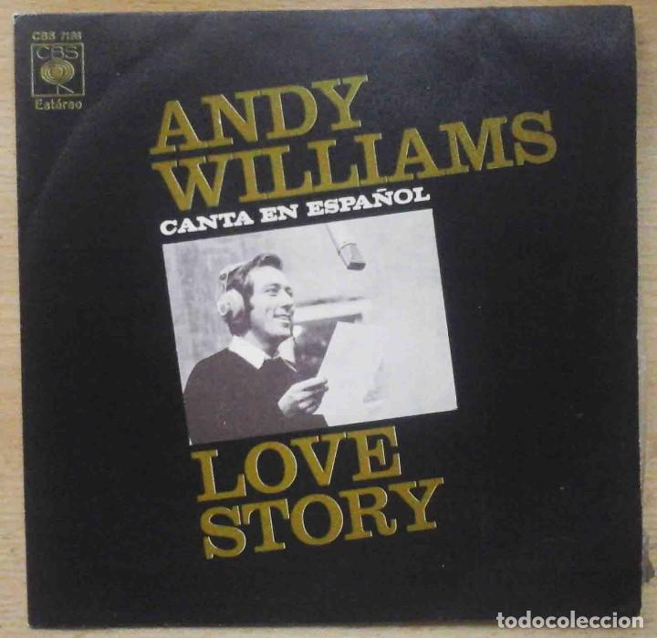 Discos de vinilo: Andy williams - Love Story / Its impossible - Foto 1