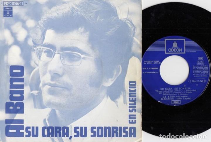 Discos de vinilo: AL BANO - SU CARA SU SONRISA - SINGLE DE VINILO - Foto 1
