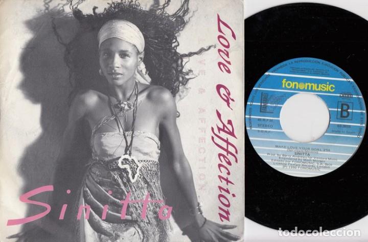 Discos de vinilo: SINITTA - LOVE AND AFFECTION - SINGLE DE VINILO - Foto 1