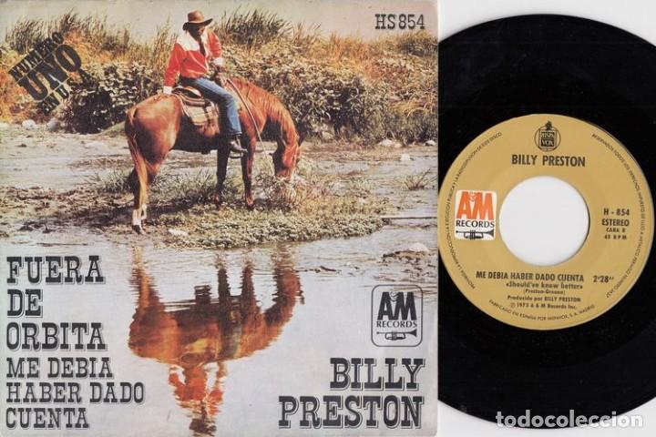 Discos de vinilo: BILLY PRESTON - OUT A SPACE - SINGLE DE VINILO - Foto 1