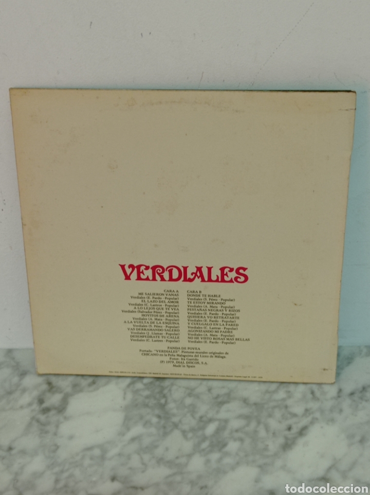 Discos de vinilo: LP VERDIALES DE LOS MONTES DE MALAGA - Foto 2