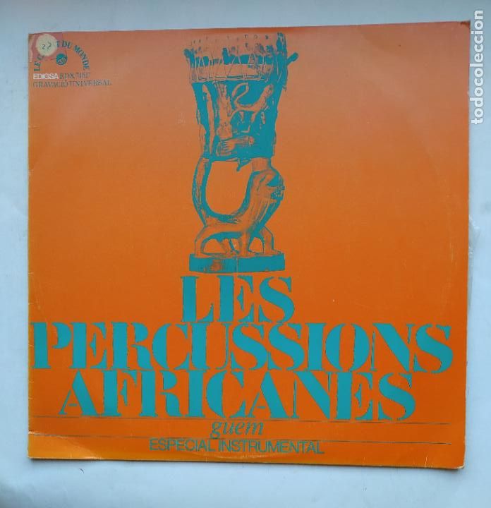 Discos de vinilo: Guem - Les Percussions Africanes (Las Percusiones Africanas. LP. TDKDA77 - Foto 1