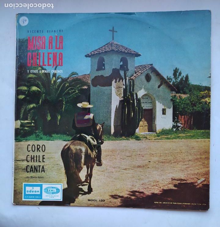 Disques de vinyle: MISA A LA CHILENA CORO CHILE CANTA VICENTE BIANCHI. LP. TDKDA78
