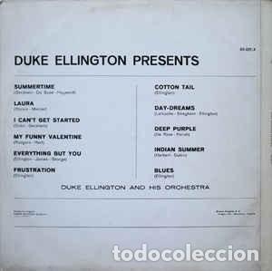Discos de vinilo: Duke Ellington &lrm;&ndash; Duke Ellington Presents.. - Foto 2