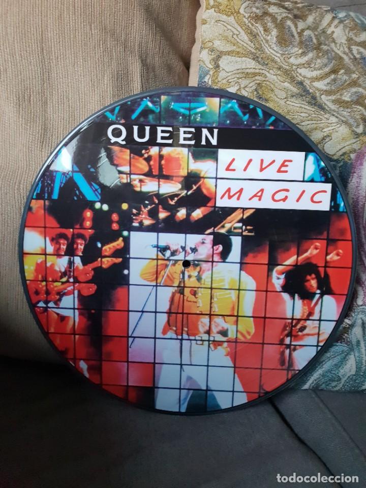 Discos de vinilo: QUEEN LP VINILO PICTURE DISC LIVE MAGIC - Foto 1