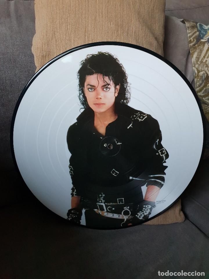 Discos de vinilo: MICHAEL JACKSON LP VINILO PICTURE DISC BAD - Foto 2