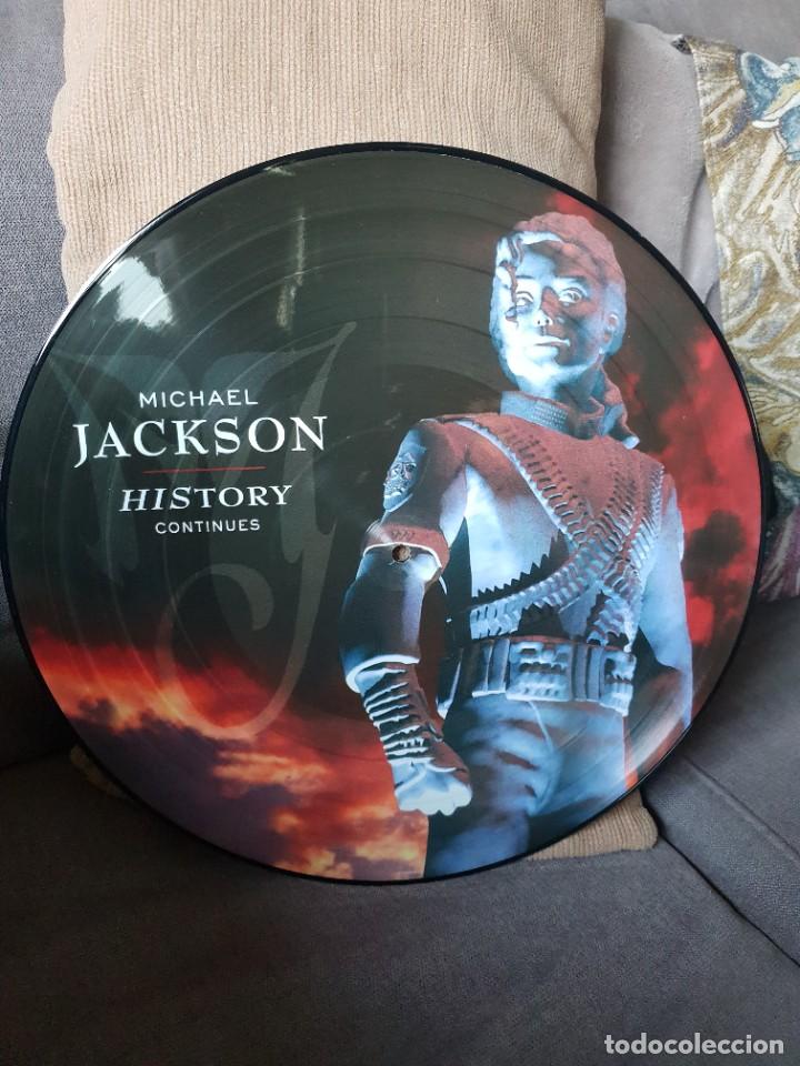 Discos de vinilo: MICHAEL JACKSON LP VINILO PICTURE DISC HISTORY DOBLE - Foto 1