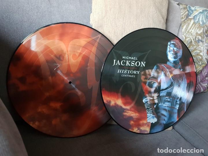 Discos de vinilo: MICHAEL JACKSON LP VINILO PICTURE DISC HISTORY DOBLE - Foto 2