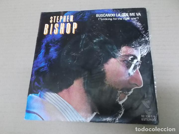 Discos de vinilo: STEPHEN BISHOP (SINGLE) LOOKING FOR THE RIGHT ONE A&Ntilde;O 1978 - Foto 1