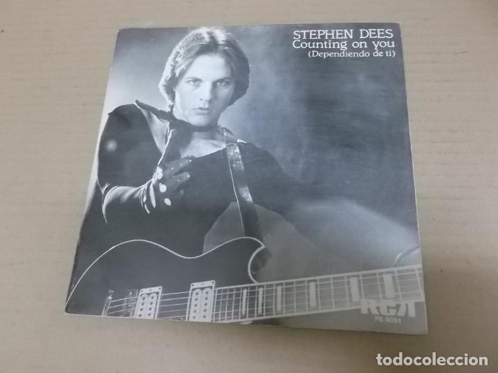 Discos de vinilo: STEPHEN DEES (SINGLE) COUNTING ON YOU A&Ntilde;O 1977 - Foto 1