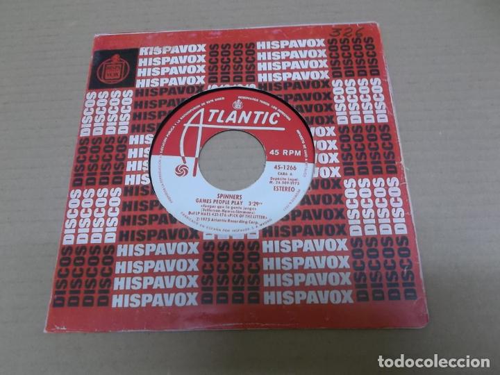 Dischi in vinile: SPINNERS (SINGLE) GAMES PEOPLE PLAY A&Ntilde;O 1975