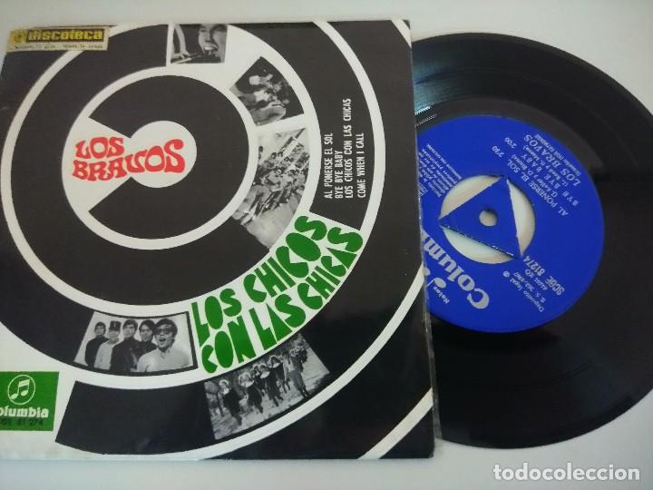 Discos de vinilo: SINGLE LOS BRAVOS/LOS CHICOS CON LAS CHICAS. - Foto 2