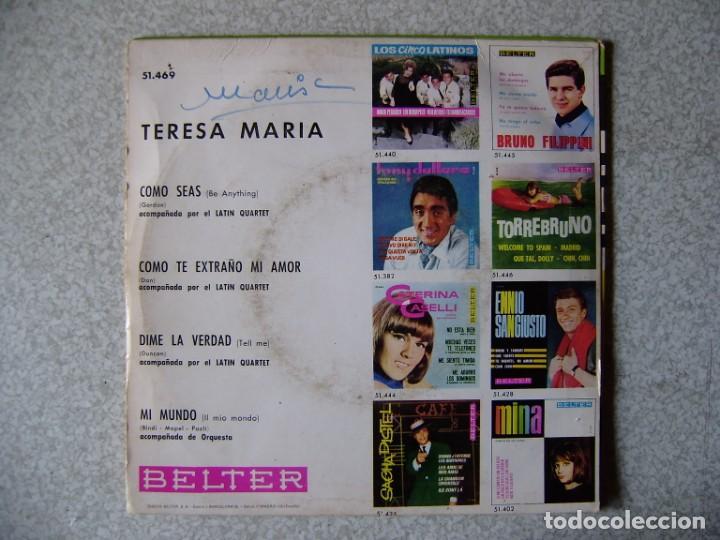 Discos de vinilo: TERESA MARIA.COMO SEAS + 3 - Foto 2