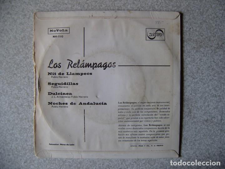 Discos de vinilo: LOS RELAMPAGOS.NIT DE LLAMPECS + 3 - Foto 2