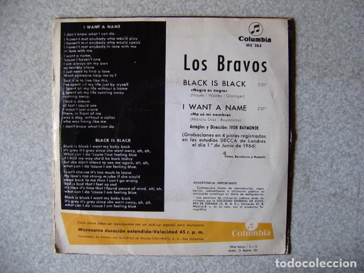 Discos de vinilo: LOS BRAVOS.BLACK IS BLACK + 1...EX - Foto 2