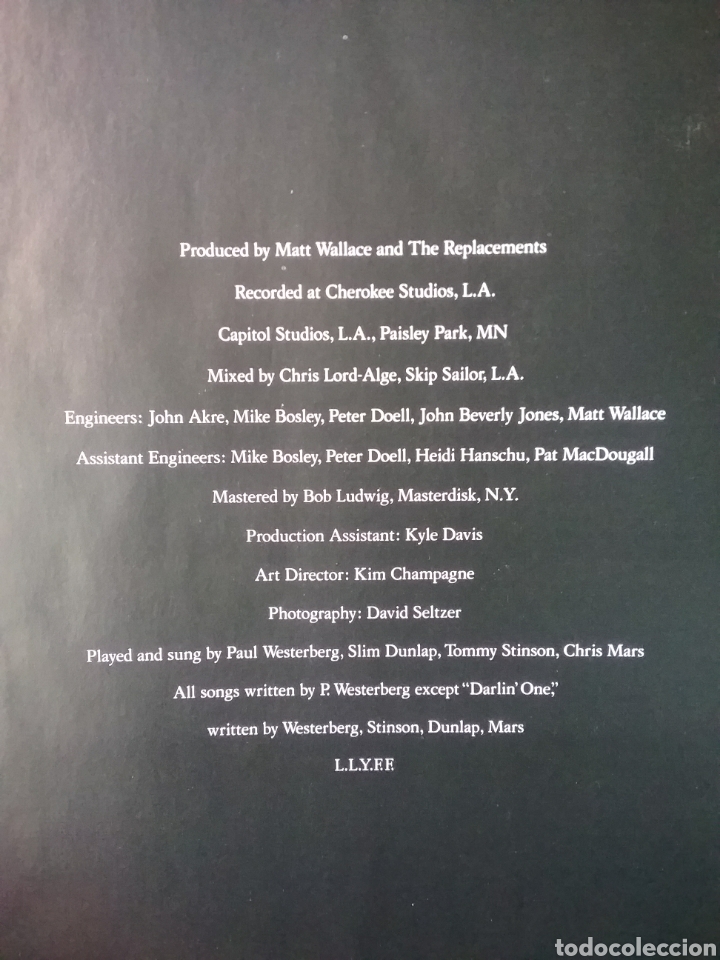 Discos de vinilo: THE REPLACEMENTS 1989 Sire Records - Foto 4