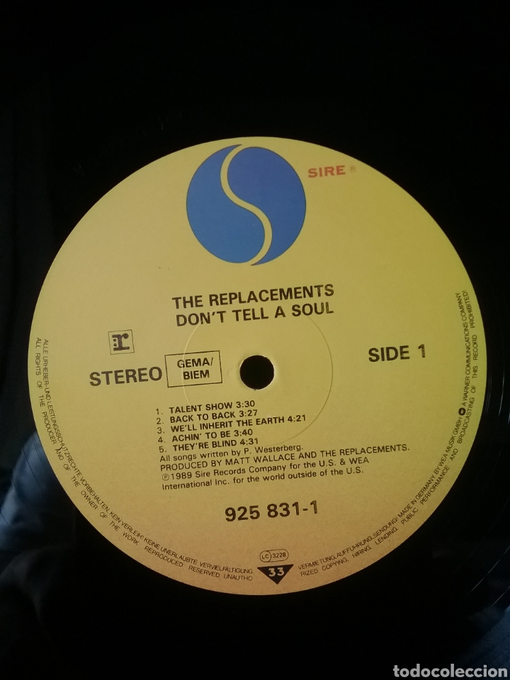 Discos de vinilo: THE REPLACEMENTS 1989 Sire Records - Foto 5