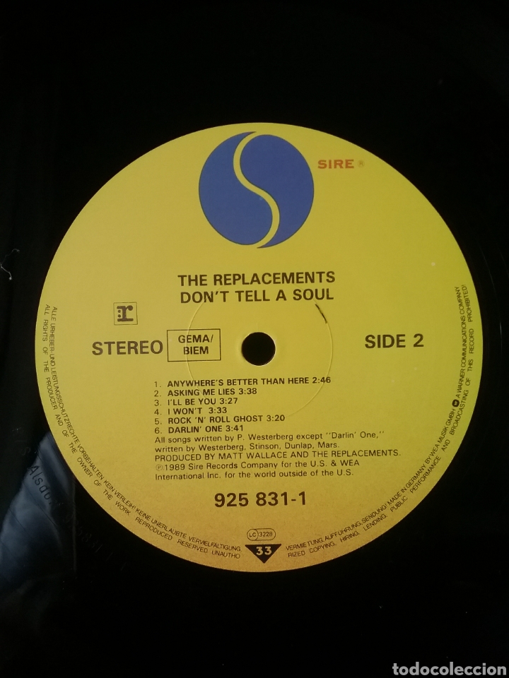 Discos de vinilo: THE REPLACEMENTS 1989 Sire Records - Foto 6