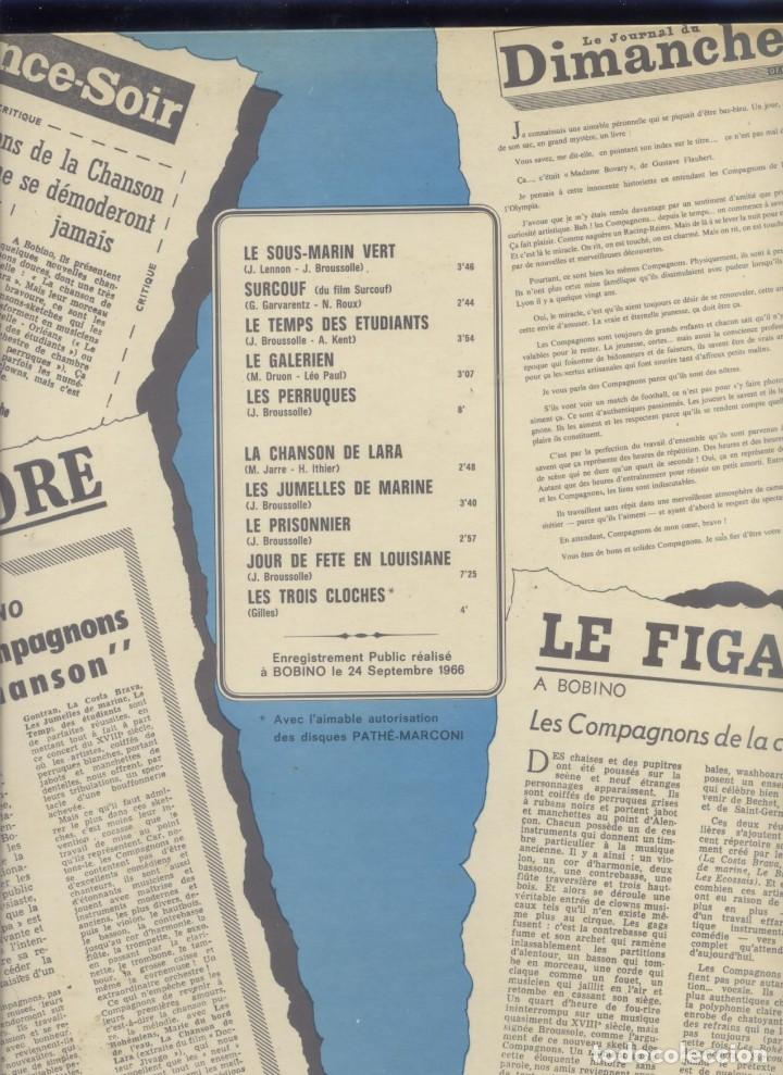 Discos de vinilo: Les Compagnons de la Chanson LP A Bobino - Foto 2