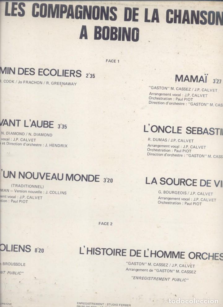 Discos de vinilo: Les Compagnons LP A Bobino - Foto 2