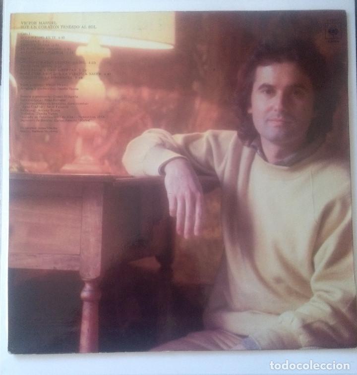Discos de vinilo: VICTOR MANUEL-SOY UN CORAZON TENDIDO AL SOL # - Foto 2